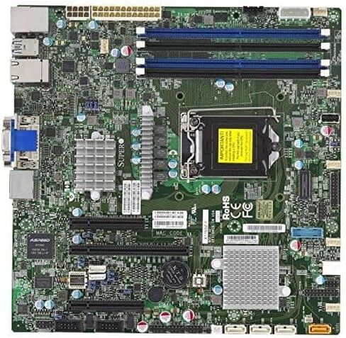 Supermicro Micro-ATX Micro ATX DDR4 Motherboards X11SSZ-QF-O in Kuwait