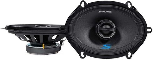 زوج من مكبرات الصوت ALPINE S-S57 بقوة 230 وات 5 × 7 بوصة أو 6 × 8 بوصة مجموعة مكبرات صوت السيارة المحورية ثنائية الاتجاه مع موصل سلك مكبر الصوت METRA 72-5512 المتوافق مع فورد 1987-Up (عنصران) in Kuwait