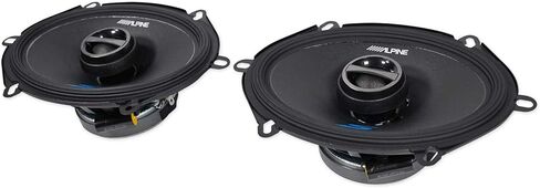 زوج من مكبرات الصوت ALPINE S-S57 بقوة 230 وات 5 × 7 بوصة أو 6 × 8 بوصة مجموعة مكبرات صوت السيارة المحورية ثنائية الاتجاه مع موصل سلك مكبر الصوت METRA 72-5512 المتوافق مع فورد 1987-Up (عنصران) in Kuwait