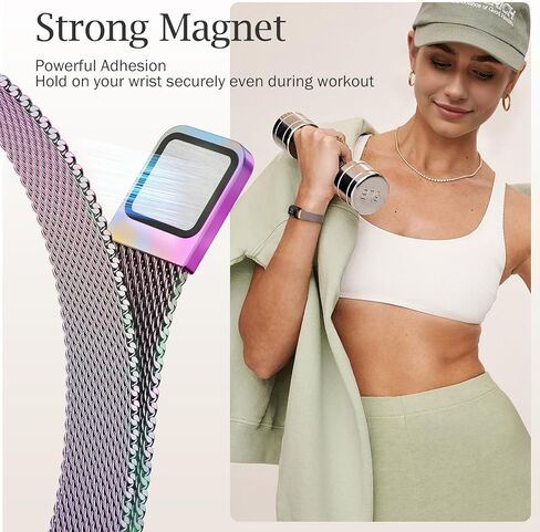 سوار شبكي JKD متوافق مع جهاز تتبع اللياقة البدنية Fitbit Inspire 3، أساور معصم من الفولاذ المقاوم للصدأ، أشرطة معدنية ناعمة بديلة لأحزمة Fitbit Inspire 3، أسود ملون in Kuwait
