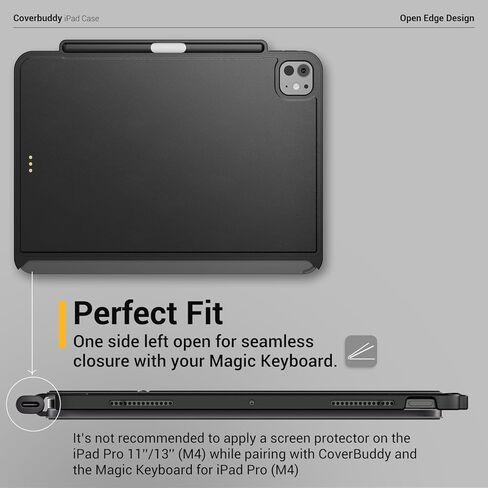MAGEASY CoverBuddy for 2024 iPad Pro 13" - iPad Pro Case Compatible with Magic Keyboard for iPad Pro (M4), Enhanced Thickness & Heat Dissipation - (White 5.0) in Kuwait