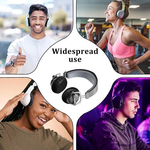 500 PCS Disposable Headphone Covers, 11 cm Headphone Covers Bulk Non-Woven Sanitary Fabric Earphone Cover for Libraries, Gyms, Electronics Stores, Learning, Sports and Gaming-Black in Kuwait