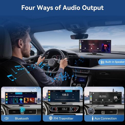 Carplay Screen for Car, Largest 11.5" Wireless Carplay & Android Auto Screen with 4K Dashcam / 1080P Rear Camera, Compatible with A-pple Carplay, Bluetooth, FM, TF Card, Voice Control, Navigation in Kuwait