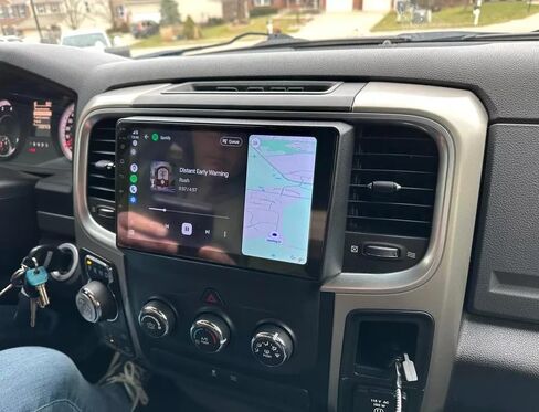 راديو ستيريو للسيارة 4+64G 9in Android 13 لـ Ram 1500 2500 3500 2013-2019 w/GPS للملاحة مع Carplay Android Auto راديو السيارة مع بلوتوث WiFi FM/RDS SWC شاشة مقسمة + كاميرا احتياطية in Kuwait