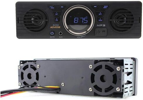 Car Radio with 2 Speakers, Bluetooth Car Stereo Car MP3 Player Support FM Radio/USB/TF Card/AUX in, Universal 1 Din 12V Car Audio Receivers in Kuwait