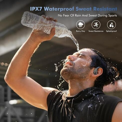 sajawass Wireless Earbuds, Sports Bluetooth Headphones, 75Hrs Playtime Ear Buds with LED Power Display, Noise Canceling Headset, IPX7 Waterproof Earphones for Workout/Running in Kuwait