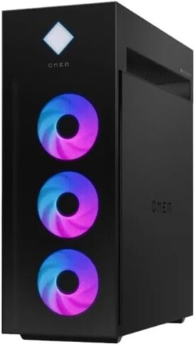 كمبيوتر مكتبي HP OMEN 45L GT22 للألعاب - Intel Core Ultra 9 285K، معالج 3.7 جيجا هرتز حتى 5.7 جيجا هرتز، ذاكرة الوصول العشوائي DDR5 سعة 32 جيجا بايت، 1 تيرابايت NVMe SSD، NVIDIA GeForce RTX 5070، Windows 11 Home (متجدد) in Kuwait