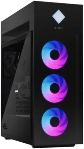 كمبيوتر مكتبي HP OMEN 45L GT22 للألعاب - Intel Core Ultra 9 285K، معالج 3.7 جيجا هرتز حتى 5.7 جيجا هرتز، ذاكرة الوصول العشوائي DDR5 سعة 32 جيجا بايت، 1 تيرابايت NVMe SSD، NVIDIA GeForce RTX 5070، Windows 11 Home (متجدد) in Kuwait