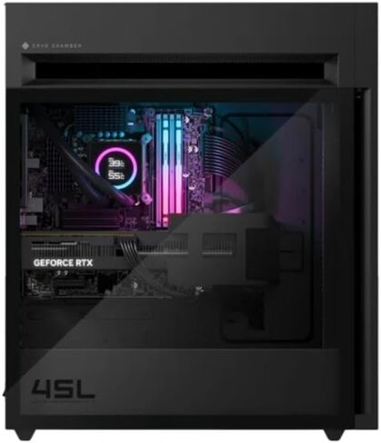 كمبيوتر مكتبي HP OMEN 45L GT22 للألعاب - Intel Core Ultra 9 285K، معالج 3.7 جيجا هرتز حتى 5.7 جيجا هرتز، ذاكرة الوصول العشوائي DDR5 سعة 32 جيجا بايت، 1 تيرابايت NVMe SSD، NVIDIA GeForce RTX 5070، Windows 11 Home (متجدد) in Kuwait