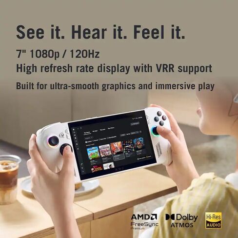 وحدة تحكم ASUS ROG Xbox Ally 7 بوصة FHD للألعاب، شاشة لمس LED IPS 120 هرتز، معالج AMD Ryzen Z2 A، 16 جيجابايت، Windows 11، مع مجموعة GSF 3 في 1 (16 جيجابايت | 512 جيجابايت SSD) in Kuwait