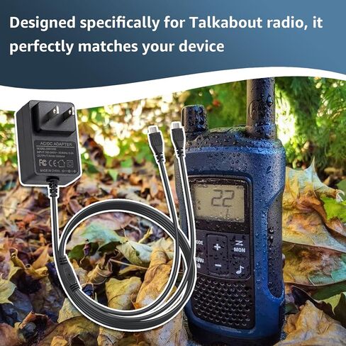 Charger for Motorola Radio Talkabout PMPN4204AR Y-Cable Compatible with Motorola Talkabout T200 T400 T460 T470 T500 T600 T800 with Dual Micro-USB Chargers in Kuwait