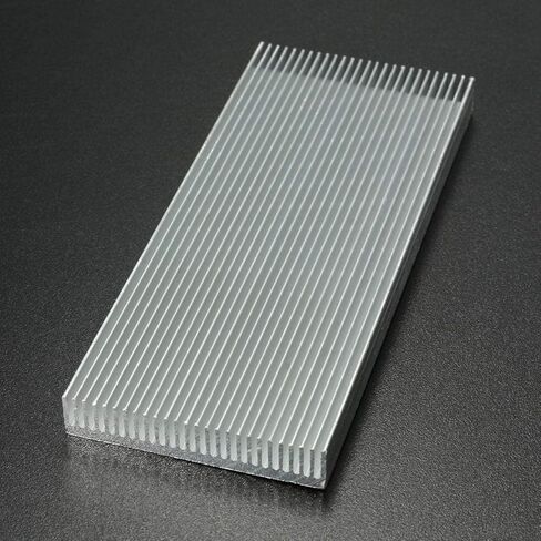 10 قطعة 100x41x8 مللي متر الألومنيوم بالوعة الحرارة بالوعة الحرارة برودة لارتفاع الطاقة LED مكبر للصوت الترانزستور التبريد in Kuwait