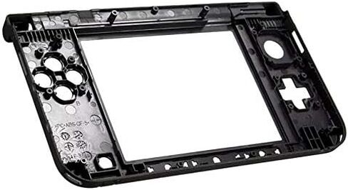 غطاء إطار متوسط ​​سفلي مزود بمفصلة وسطية لوحدة تحكم الألعاب 3DS XL 3DS LL باللون الأسود in Kuwait