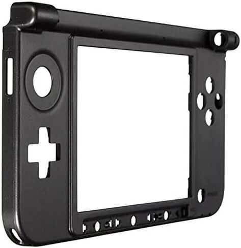 غطاء إطار متوسط ​​سفلي مزود بمفصلة وسطية لوحدة تحكم الألعاب 3DS XL 3DS LL باللون الأسود in Kuwait