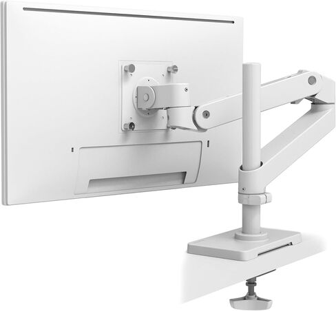 Ergotron - ذراع شاشة LX Pro Premium، حامل بحلقة تثبيت على مكتب شاشة واحدة - يناسب شاشات الكمبيوتر المسطحة المنحنية فائقة العرض حتى 34 بوصة، 4 إلى 22 رطلاً، VESA 75x75 مم أو 100x100 مم - عمود طويل، أسود in Kuwait