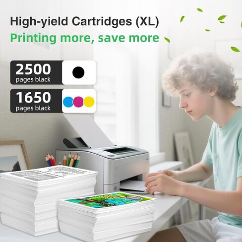 936 936XL Ink Cartridges Replacement for HP 936e 936 XL Ink Cartridge Combo Pack Compatible with OfficeJet Pro 9110 9120 9125 9130 9135 9735 9720 9730 9120e 9125e Printers (Black Cyan Magenta Yellow) in Kuwait