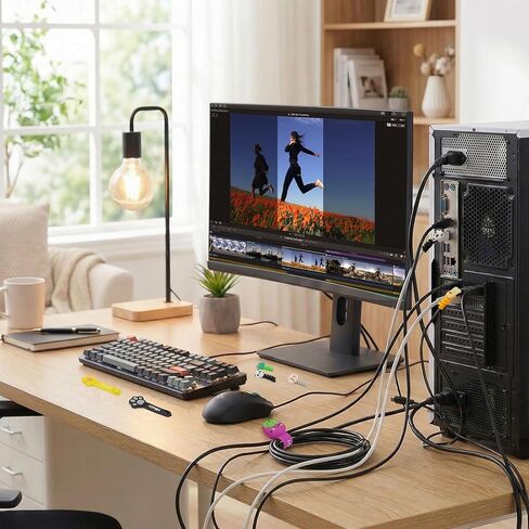 20 قطعة Kergumin 10 قطع من أربطة كابل السيليكون، 10 قطع من واقيات شاحن USB، أربطة كابل قابلة لإعادة الاستخدام، منظم سلك حيوانات كرتونية لطيف للأسلاك الكهربائية، منظم سلك لسماعات الأذن، شاحن الهاتف in Kuwait