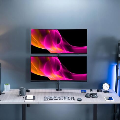 إعداد شاشة الألعاب المزدوجة Kado - 2 حزمة 34 بوصة منحنية 1500R 21:9 Ultrawide 3440x1440 165 هرتز 1 مللي ثانية WQHD شاشة كمبيوتر، إعداد مكدس AMD FreeSync Premium، VESA Mount HDMI DisplayPort مكبرات صوت مدمجة in Kuwait