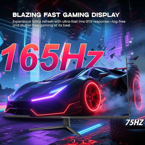 شاشة منحنية 49 بوصة مع جهاز تحكم عن بعد، 165 هرتز WDQHD(5120 x 1440p) شاشة ألعاب 5K فائقة الاتساع R1500، HDR400، تباين 3000:1، sRGB 100%، USB-C، FreeSync، PIP/PBP، مكبر صوت مدمج، HDMI 2.1 & DP 1.4 in Kuwait