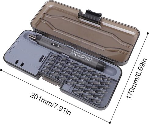 Weytoll Electric Screwdriver Kit, Mini Electric Screwdriver, with 38 Bits, 6 Pry Tools and Storage Case, Precision Screwdriver Set, Portable Cordless Kit for PC, Phone, Electronics Repair in Kuwait
