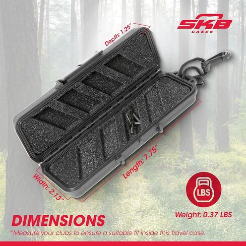 SKB Cases iSeries Hard Exterior Waterproof Watertight Arrow Broadhead Utility Case for Outdoor Camping, Fishing, and Hunting, Black (2 Pack) in Kuwait