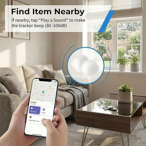 عبوتان من جهاز تعقب GPS للمركبات المزودة بحافظة مغناطيسية تعمل مع Apple Find My (iOS فقط) مقاوم للماء عالمي لتتبع الموقع في الوقت الحقيقي، جهاز مخفي للسيارة، مكتشف بلوتوث، لا يتطلب أي رسوم أو اشتراك in Kuwait