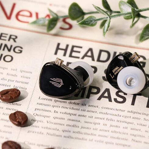 جهاز مراقبة الأذن SIMGOT EM6L، 1DD + 4BA Hybrid Driver IEM، سماعات أذن سلكية للألعاب/HiFi مع غطاء راتنج مطبوع ثلاثي الأبعاد، مع كابل مطلي بالفضة قابل للفصل لعشاق الموسيقى in Saudi Arabia