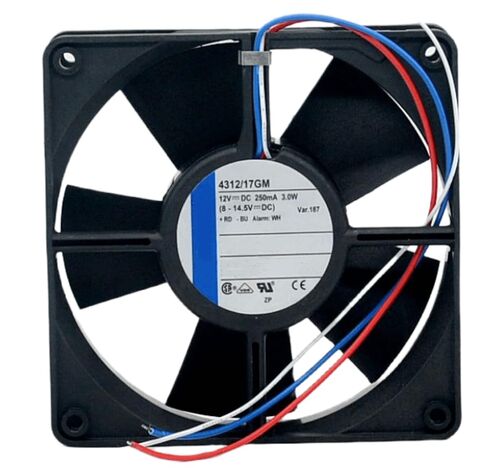 12V 4312/17GM 250mA 3.0W 12032 مروحة تبريد 3 أسلاك in Kuwait