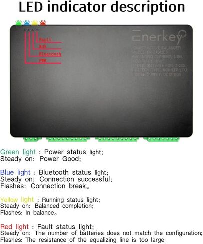 15A Smart Active Balancer 2S-24S Li-ion LiFePO4 Lithium 12V-120V Battery Equalizer in Kuwait
