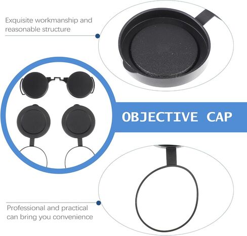 SHINEOFI 3pcs Rubber Eyepiece Cover and Objective Lens Caps for Telescope, Scope Protective Dust Caps, Compatible with Binoculars and Optical Instruments in Kuwait