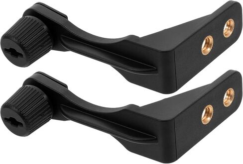 Operitacx 2pcs 1/4 Screw Binocular Adapter Mount Bracket L-Shaped Metal Connector Black for Telescope Photography and Astronomical Microscope Accessories in Kuwait