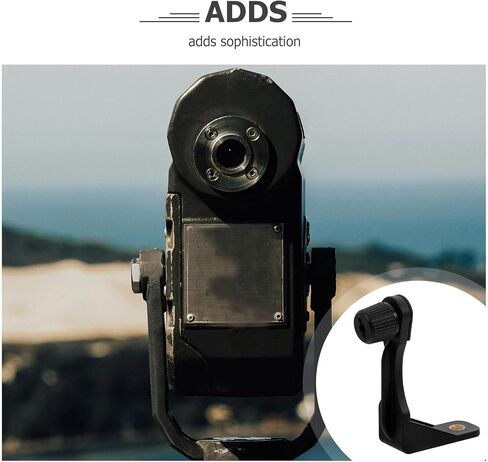 Operitacx 2pcs 1/4 Screw Binocular Adapter Mount Bracket L-Shaped Metal Connector Black for Telescope Photography and Astronomical Microscope Accessories in Kuwait