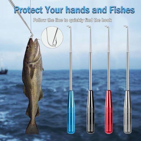 Fish Hook Remover Tool, Fishing Hook Quick Removal Device, Fishing Gear and Accessories Security Extractor Equipment Kits for Adult, Hook Extractor Tools with Storage Tube in Kuwait