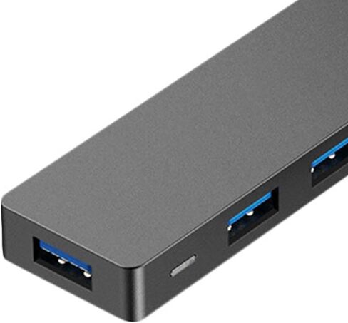 SEWACC USB Hub Ports High-Speed Data Splitter with Auxiliary Power Input Cable for Accessories Supports Dual SSD Compatible with Mouse Keyboard for Desktop Laptop in Kuwait