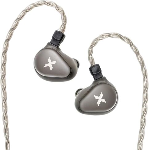سماعات أذن للألعاب DUNU Titan X IEMs، شاشة ديناميكية داخل الأذن مقاس 10 مم، سماعات IEM سلكية HiFi مع كابلات OCC مطلية بالفضة، IEMs مجوفة من السبائك لأداء المسرح/الألعاب/الموسيقى (3.5 مم) in Kuwait