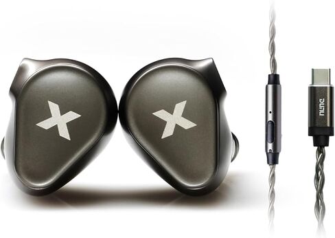 DUNU Titan X IEMs Gaming Earbuds, 10mm Dynamic Driver in-Ear Monitor, HiFi Wired IEM Earphones with OCC Silver-Plated Cables, Alloy Cavity IEMs for Stage Performance/Gaming/Music (3.5mm) in Saudi Arabia