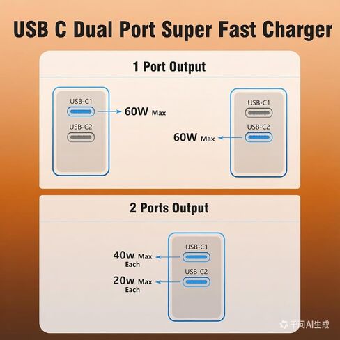 3Pack PD 3.0 Black Super Fast Charger USB C Dual Port Charger Block with 3Pack 60W [3FT+6FT+10FT] USB C to USB C Charger Cord for Galaxy S26/S25/S24,for iPhone 17/16/15,for iPad and More in Kuwait