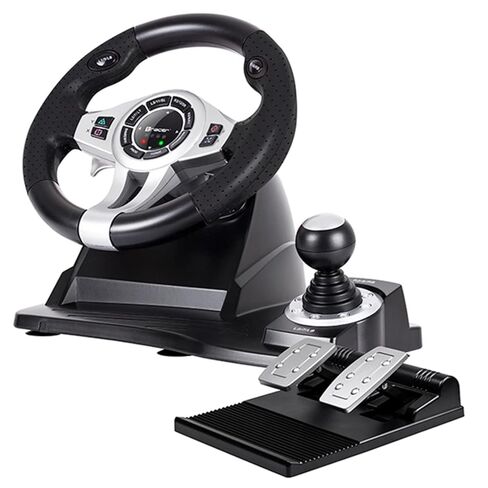 عجلة القيادة Tracer Roadster 4 في 1 لأجهزة الكمبيوتر/PS3/PS4/Xone 2 مجموعة دواسات رافعة تروس بزاوية دوران 270 درجة in Kuwait