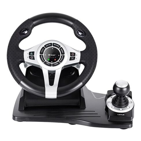 عجلة القيادة Tracer Roadster 4 في 1 لأجهزة الكمبيوتر/PS3/PS4/Xone 2 مجموعة دواسات رافعة تروس بزاوية دوران 270 درجة in Kuwait