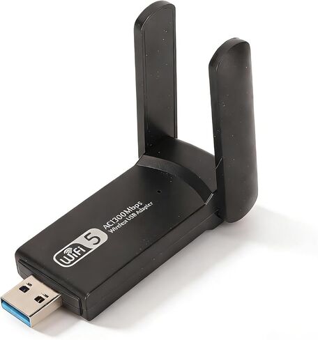 Ciciglow USB WiFi محول، 1200Mbps 2.4 جيجا هرتز 5.8 جيجا هرتز ثنائي النطاق جيجابت بطاقة شبكة الكمبيوتر المحمول، محول الشبكة اللاسلكية Vista / /2000/7/8/10، لنظام التشغيل Linux، لنظام التشغيل in Kuwait