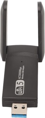 Ciciglow USB WiFi محول، 1200Mbps 2.4 جيجا هرتز 5.8 جيجا هرتز ثنائي النطاق جيجابت بطاقة شبكة الكمبيوتر المحمول، محول الشبكة اللاسلكية Vista / /2000/7/8/10، لنظام التشغيل Linux، لنظام التشغيل in Kuwait