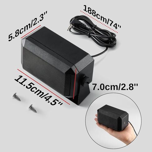 Radioddity DB50 50W UHF VHF Mobile Radio Transceiver High Power Ham Radio, Multi-Band Receiver with Detachable Front Panel & DB50K Mount Kit, Programming Cable, RS58 Mini Speaker, Chirp Compatible in Kuwait
