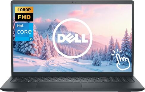 لاب توب ديل انسبايرون، شاشة لمس FHD IPS مقاس 15 بوصة، كمبيوتر محمول للأعمال والطلاب، معالج Intel Core i5 10-Core، ذاكرة الوصول العشوائي 32 جيجابايت، تخزين 1.5 تيرابايت (1 تيرابايت SSD+512 جيجابايت خارجي)، ويندوز 11، أسود in Kuwait
