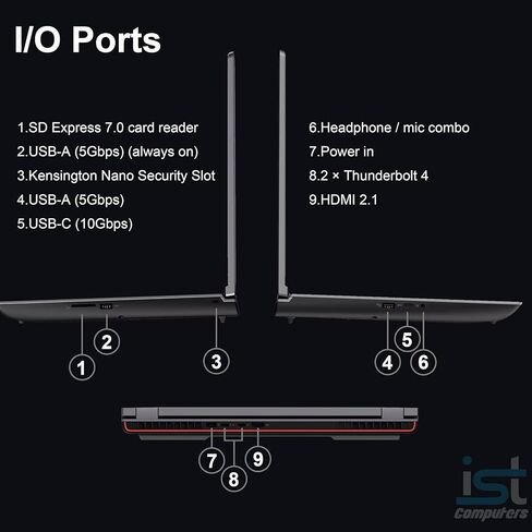 Lenovo ThinkPad P16 Mobile Workstation Laptop (16" 4K+ UHD+, NVIDIA RTX 3500 Ada 12GB, Intel Core i7-14700HX, 64GB DDR5, 1TB SSD) for Engineer, Architect, Designer, Fingerprint, IST Hub, Win 11 Pro in Kuwait