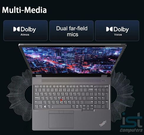 Lenovo ThinkPad P16 Mobile Workstation Laptop (16" 4K+ UHD+, NVIDIA RTX 3500 Ada 12GB, Intel Core i7-14700HX, 64GB DDR5, 1TB SSD) for Engineer, Architect, Designer, Fingerprint, IST Hub, Win 11 Pro in Kuwait