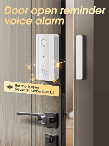 Freezer Door Alarm with Adjustable Voice Reminders (60s/30s/10s/0s Delay) for Open Freezer or Refrigerator Doors in Kuwait