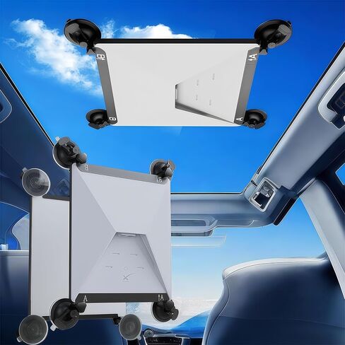Starlink Mini Suction Cup Mount، Starlink Mini Mount لأسقف السيارة أو النوافذ، مجموعة تركيب Starlink عالية الشفط لإشارة الأقمار الصناعية المستقرة أثناء السفر في السيارات والشاحنات والقوارب وRVs (أسود) in Kuwait