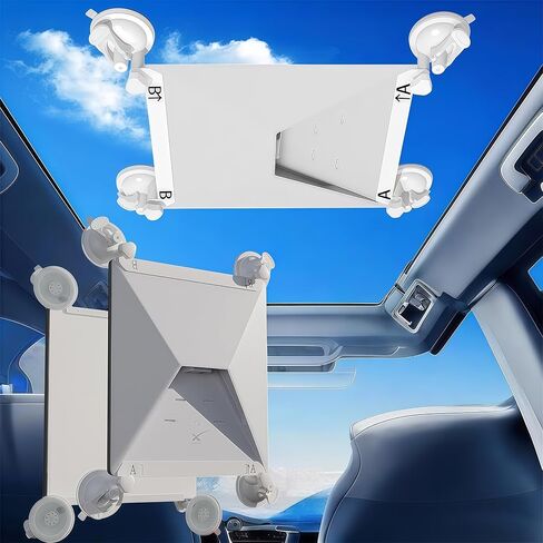 Starlink Mini Suction Cup Mount، Starlink Mini Mount لأسقف السيارة أو النوافذ، مجموعة تركيب Starlink عالية الشفط لإشارة الأقمار الصناعية المستقرة أثناء السفر في السيارات والشاحنات والقوارب وRVs (أسود) in Kuwait