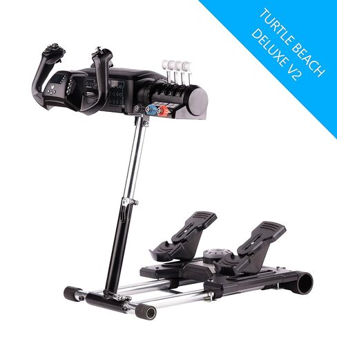 حامل Wheel Stand Pro TB Flight متوافق مع Turtle Beach VelocityOne Flight Yoke والخانق ودفة TB، ومتوافق أيضًا مع Saitek/Logitech Rudders. معدات الطيران غير متضمنة. in Kuwait
