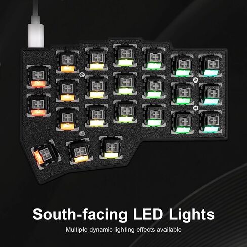 YIVU Corne V4 40% مجموعة لوحة مفاتيح ميكانيكية مقسمة، عمود متعامد لاسلكي مريح DIY هيكلي، قابل للتبديل السريع RGB QMK/قارورة قابلة للبرمجة لنظام التشغيل Mac/Win in Kuwait